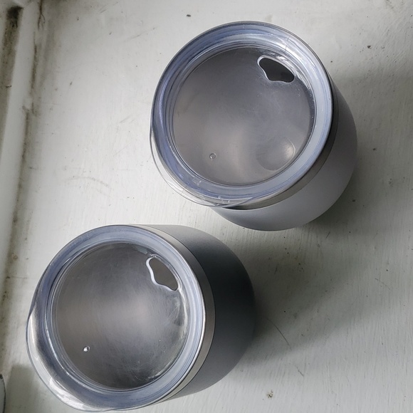 fiancé fiancée set 2 of travel wine stainless steel wine cups - Picture 3 of 13
